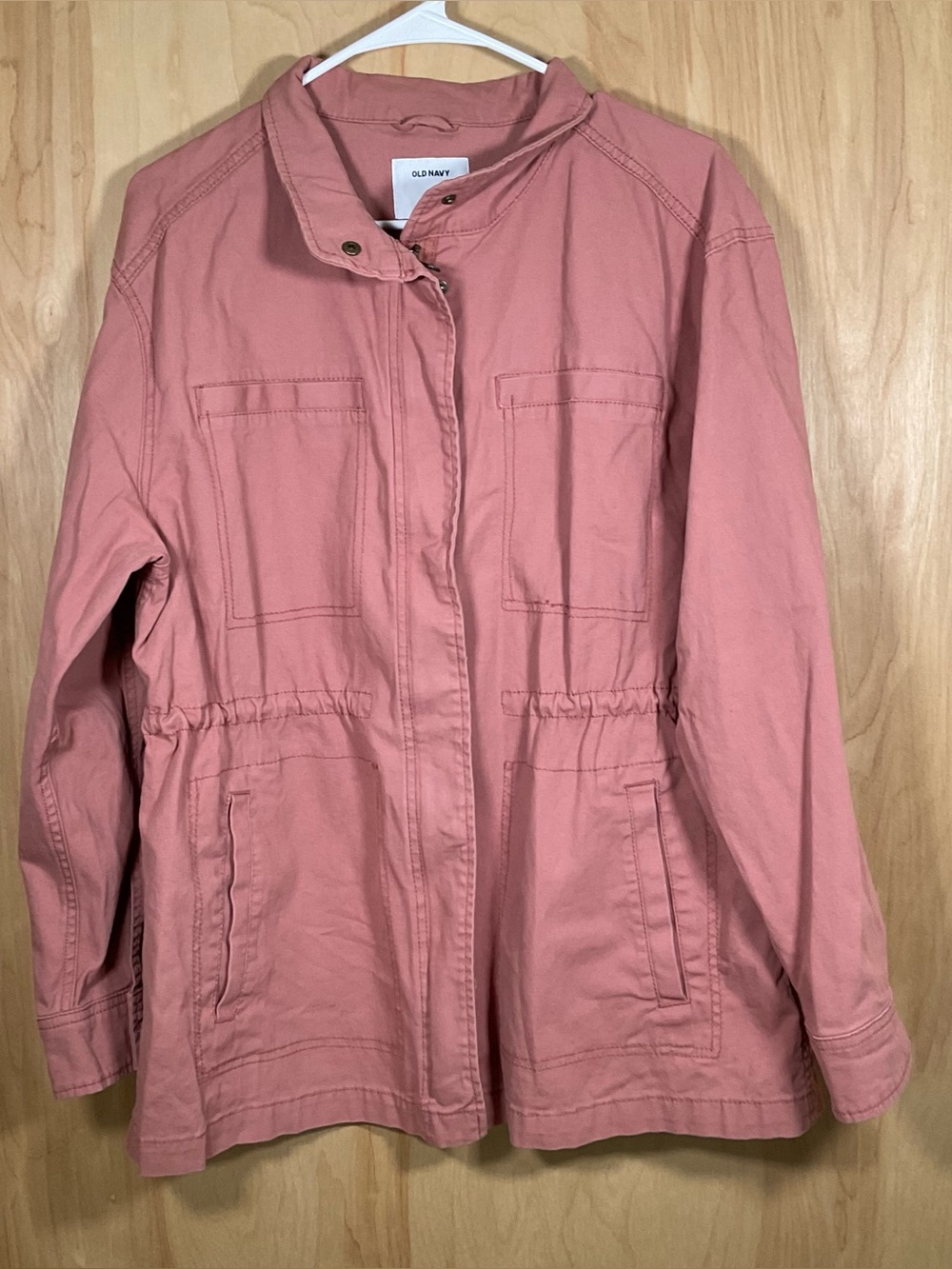 Old Navy Twill Field Dusty Rose Utility Jacket - EUC